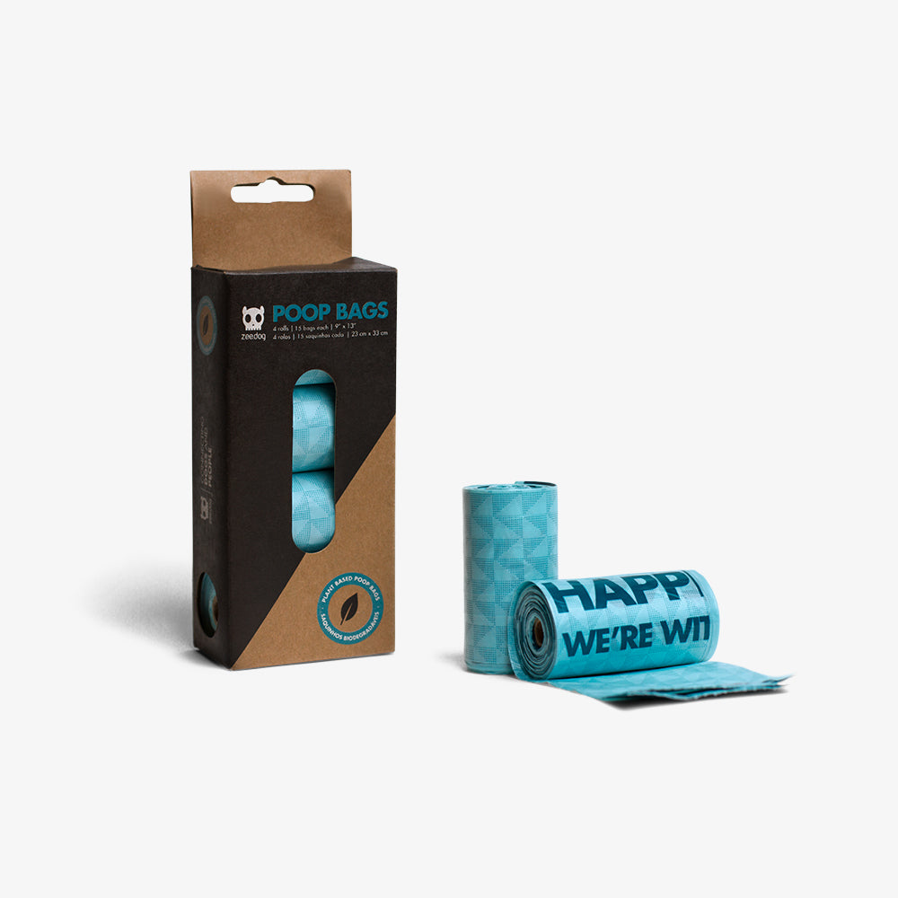Blue Plant-Based Poop Bags