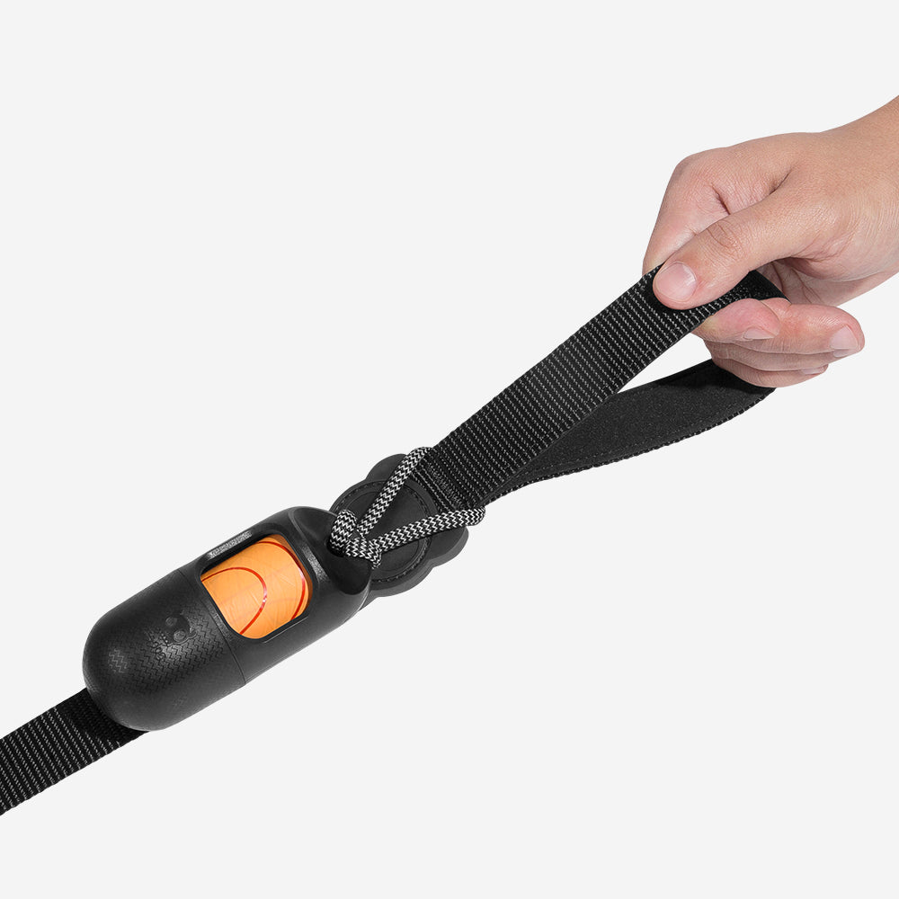 Black Poop Bag Dispenser with Compostable Bags